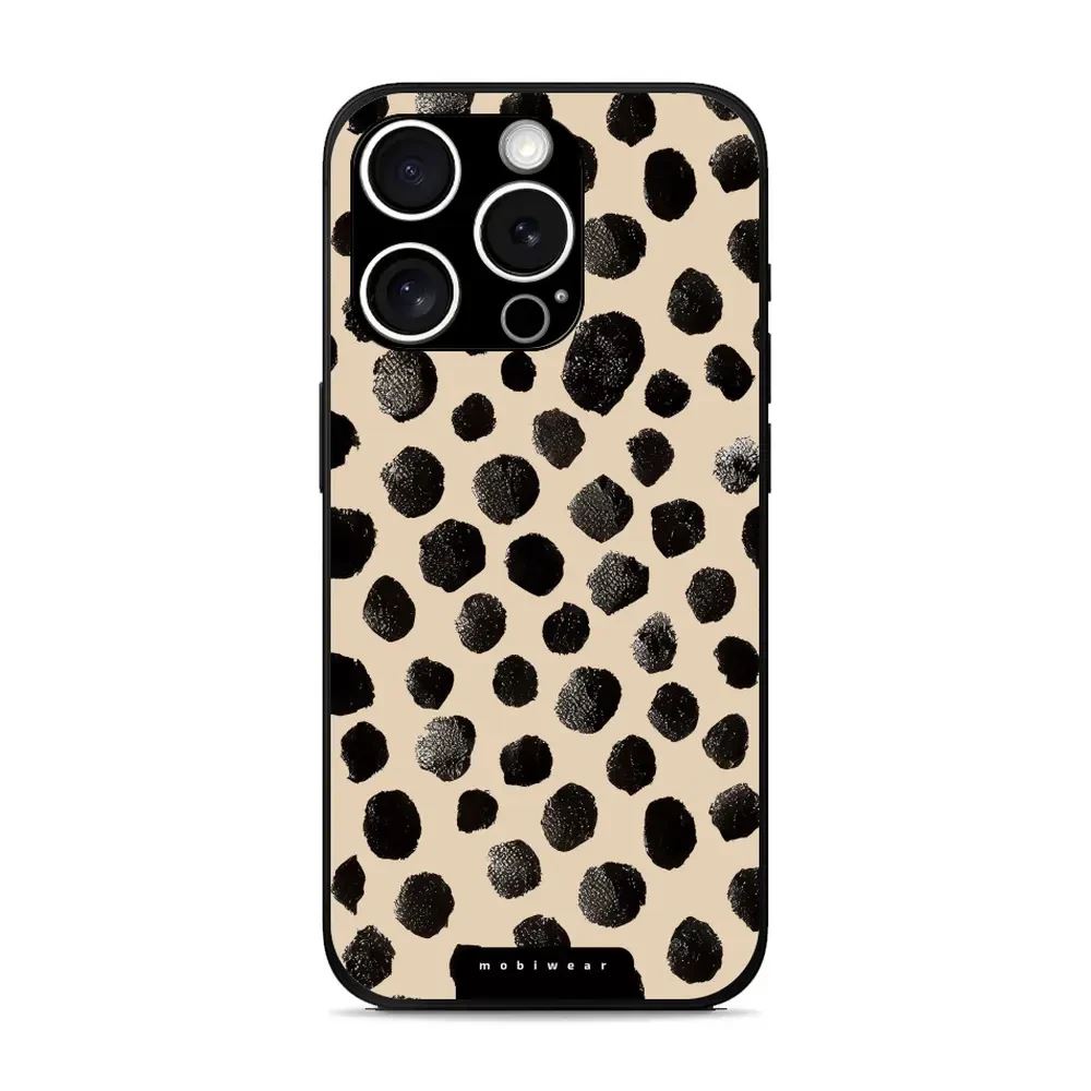 Lesklý kryt Mobiwear Glossy - Apple iPhone 15 Pro - GA50G Černé puntíky
