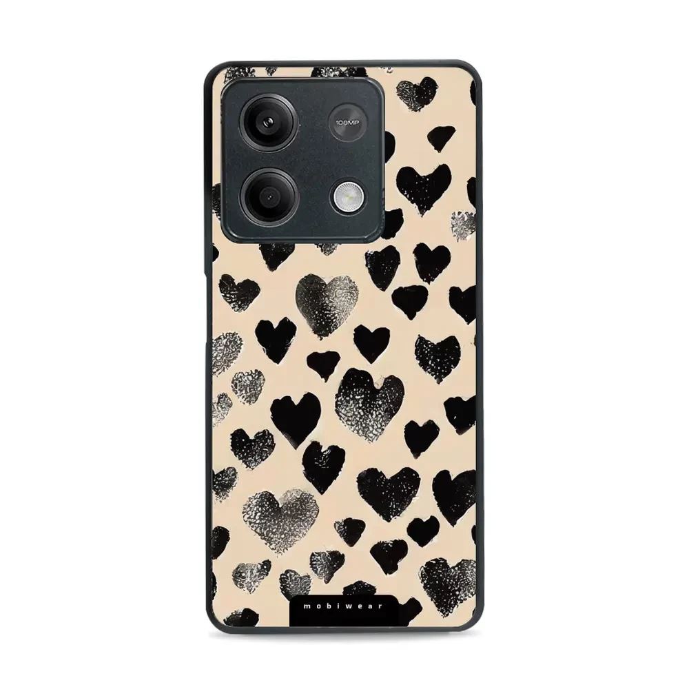 Lesklý kryt Mobiwear Glossy - Xiaomi 14 Pro - GA51G Černá srdíčka