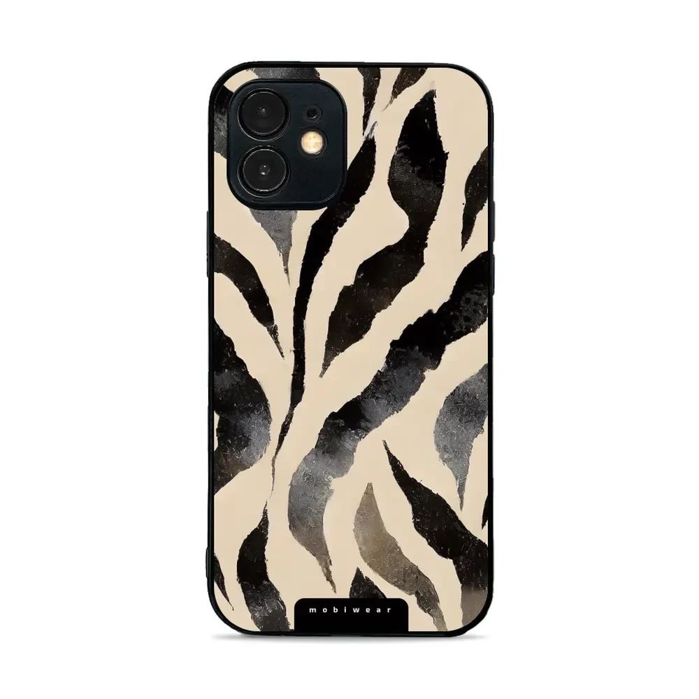 Lesklý kryt Mobiwear Glossy - Apple iPhone 12 Mini - GA53G Zebří