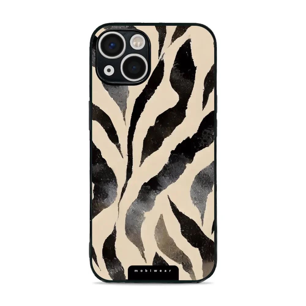 Lesklý kryt Mobiwear Glossy - Apple iPhone 13 - GA53G Zebří