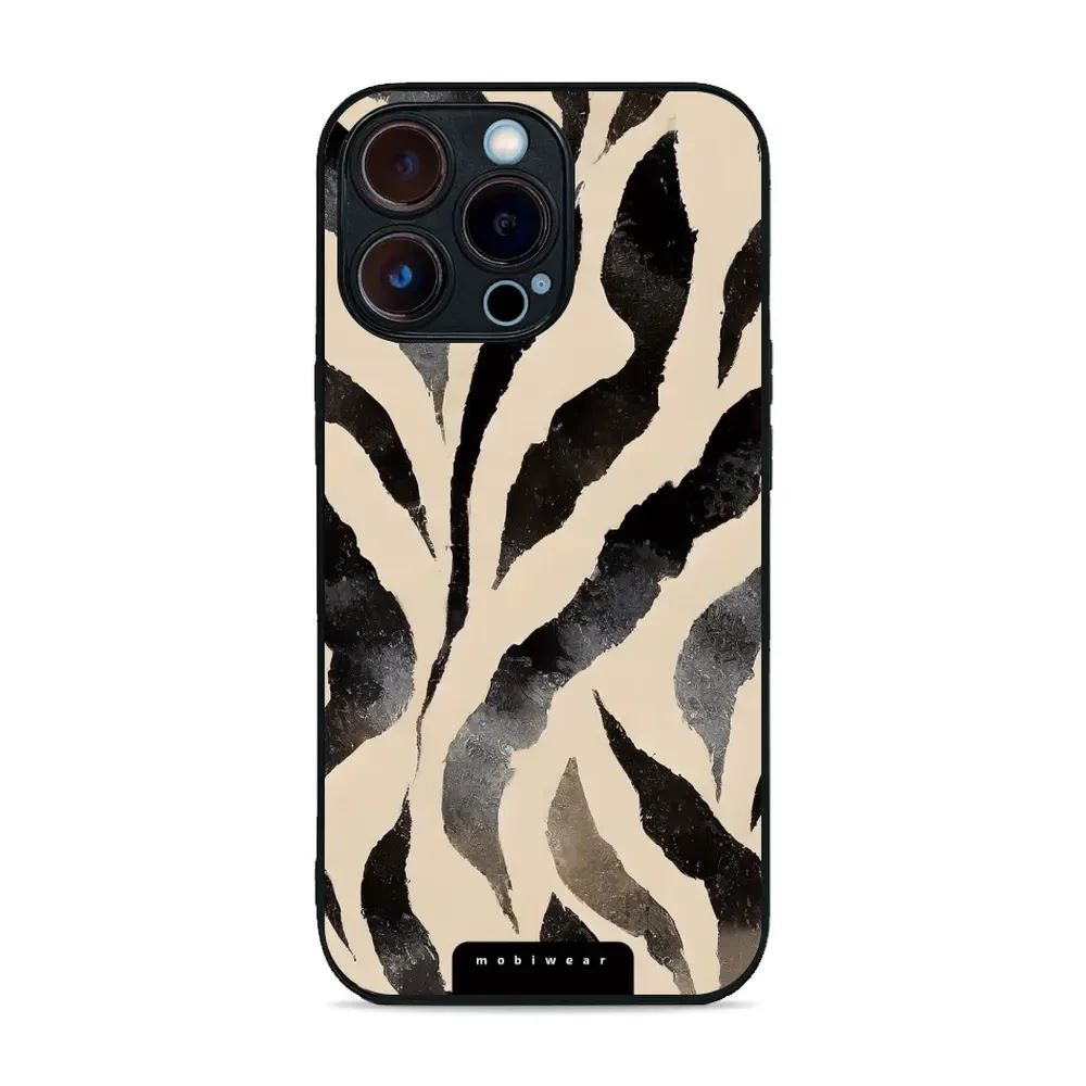 Lesklý kryt Mobiwear Glossy - Apple iPhone 13 Pro - GA53G Zebří