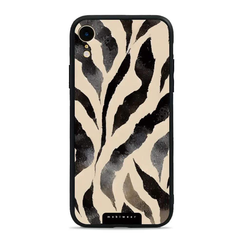 Lesklý kryt Mobiwear Glossy - Apple iPhone XR - GA53G Zebří