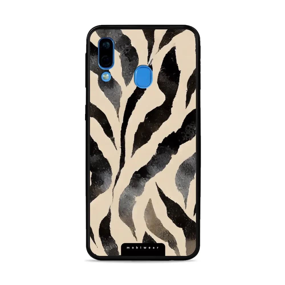 Lesklý kryt Mobiwear Glossy - Samsung Galaxy A40 - GA53G Zebří