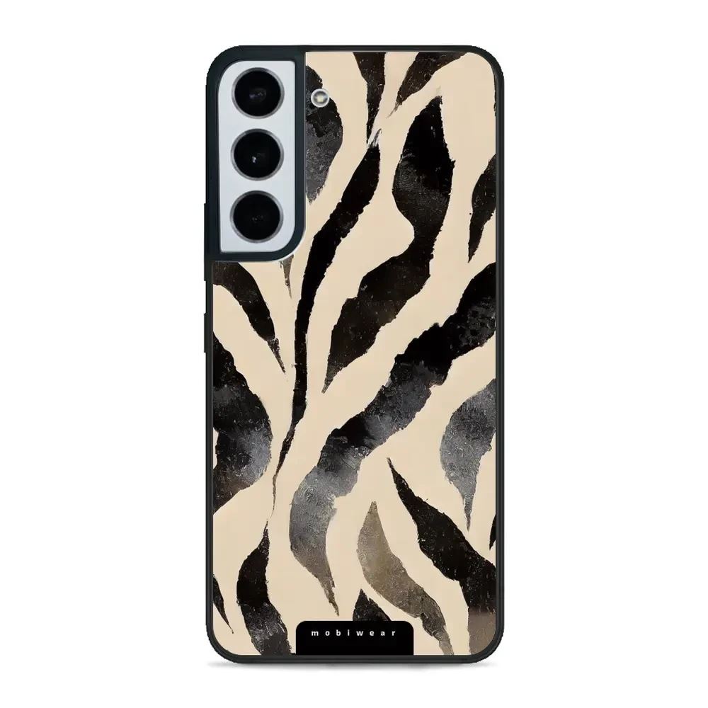 Lesklý kryt Mobiwear Glossy - Samsung Galaxy S22 - GA53G Zebří