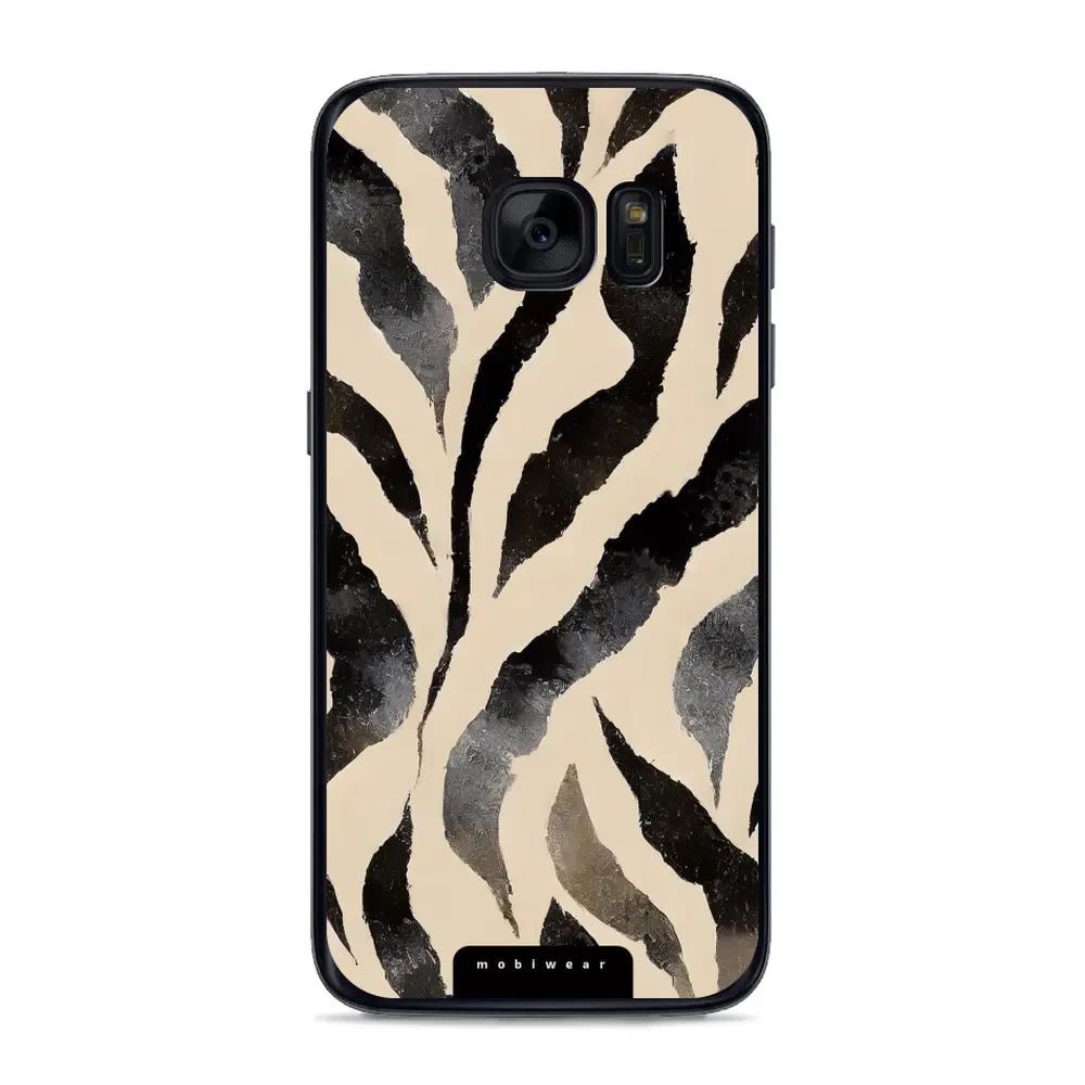 Lesklý kryt Mobiwear Glossy - Samsung Galaxy S7 - GA53G Zebří