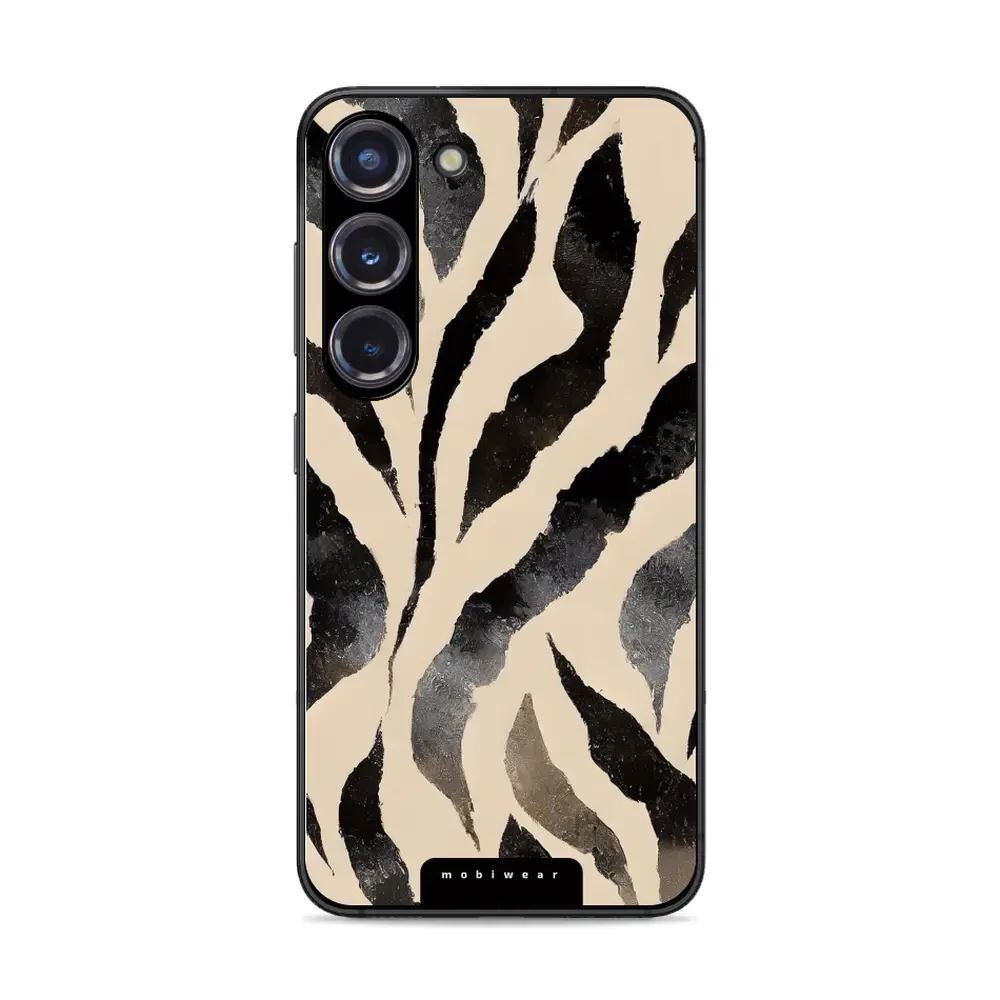 Lesklý kryt Mobiwear Glossy - Samsung Galaxy S23 - GA53G Zebří
