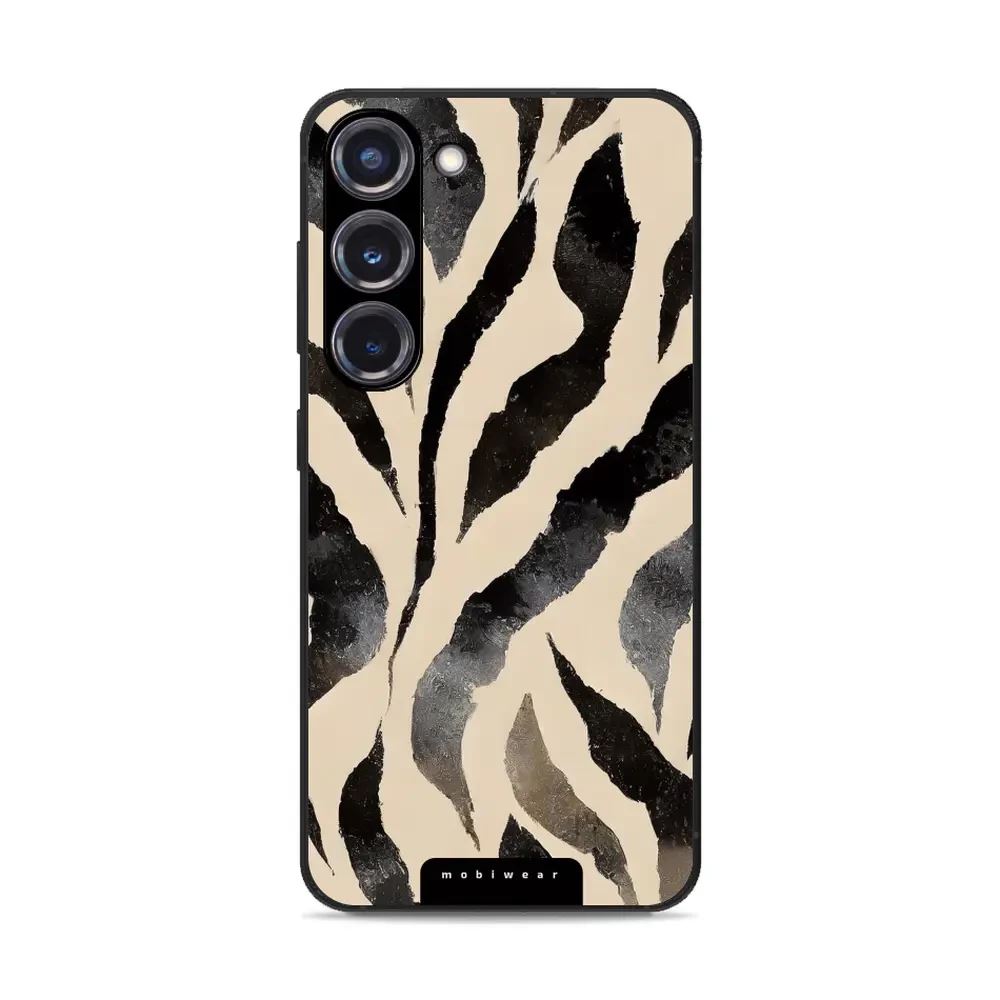 Lesklý kryt Mobiwear Glossy - Samsung Galaxy S23 Plus - GA53G Zebří