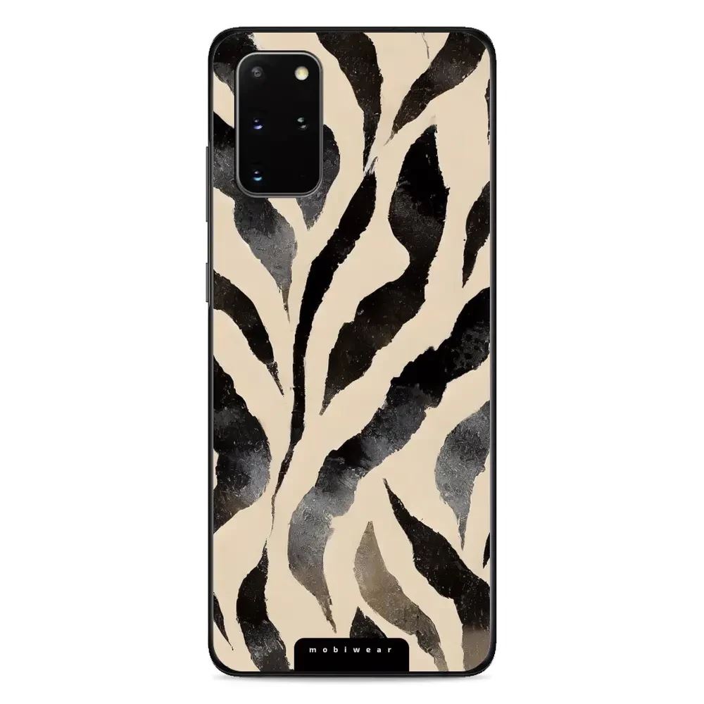 Lesklý kryt Mobiwear Glossy - Samsung Galaxy S20 Plus - GA53G Zebří