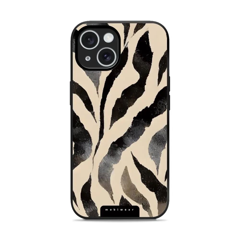Lesklý kryt Mobiwear Glossy - Apple iPhone 15 - GA53G Zebří