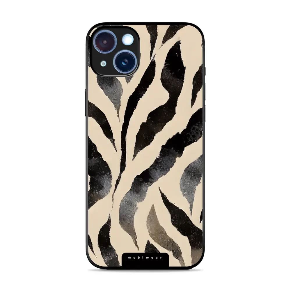 Lesklý kryt Mobiwear Glossy - Apple iPhone 15 Plus - GA53G Zebří