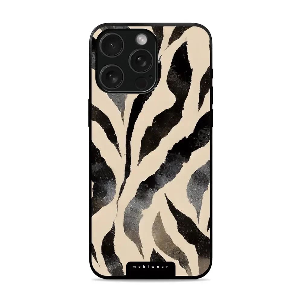 Lesklý kryt Mobiwear Glossy - Apple iPhone 15 Pro Max - GA53G Zebří