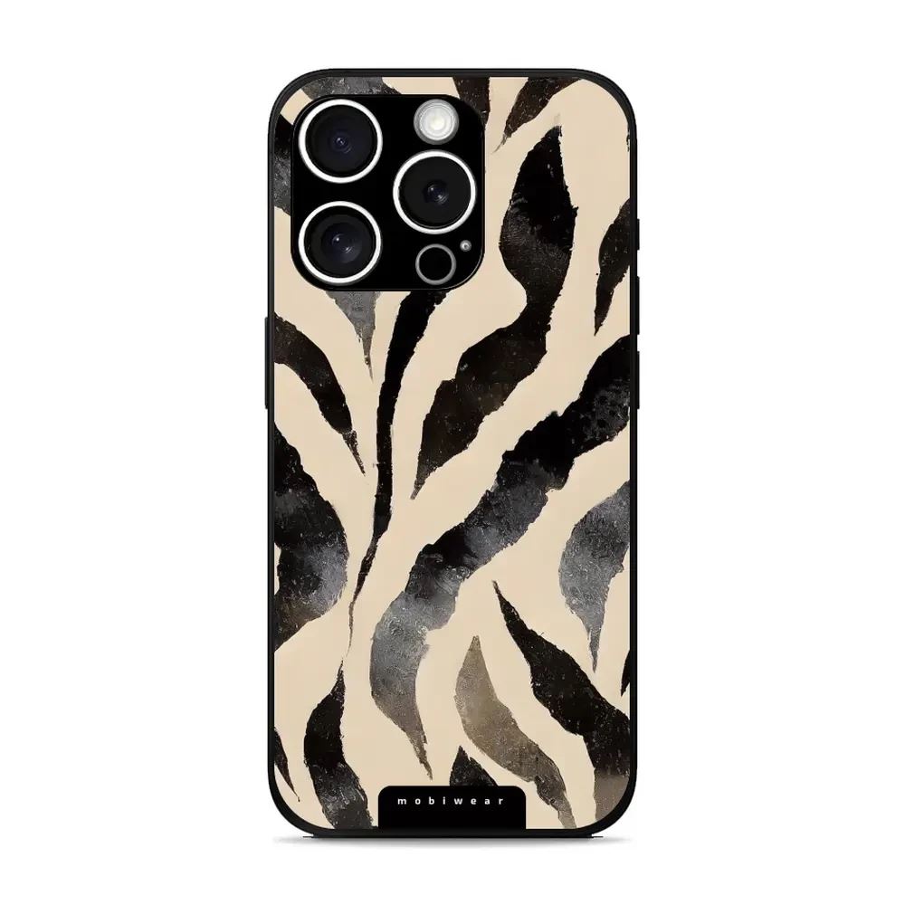Lesklý kryt Mobiwear Glossy - Apple iPhone 15 Pro - GA53G Zebří