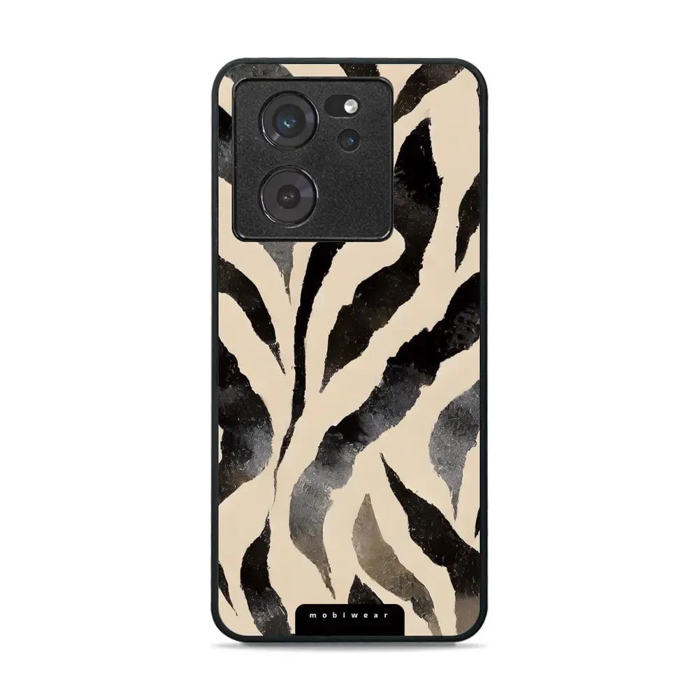 Lesklý kryt Mobiwear Glossy - Xiaomi 13T / 13T Pro - GA53G Zebří