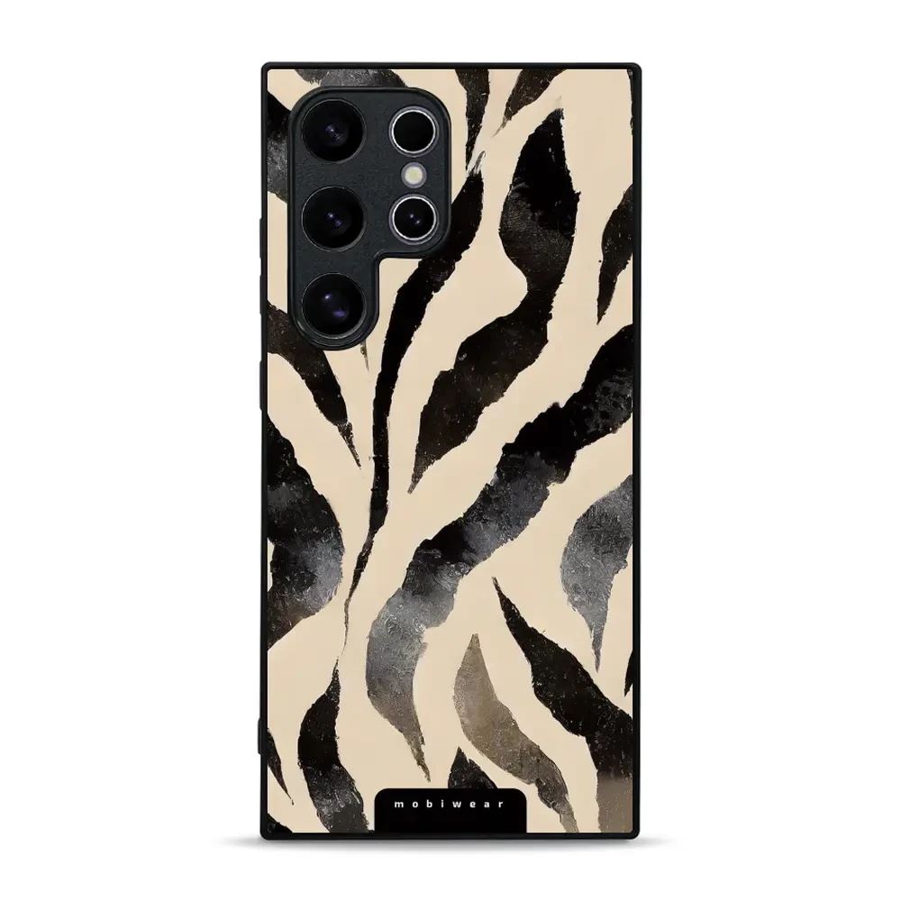 Lesklý kryt Mobiwear Glossy - Samsung Galaxy S24 Ultra - GA53G Zebří