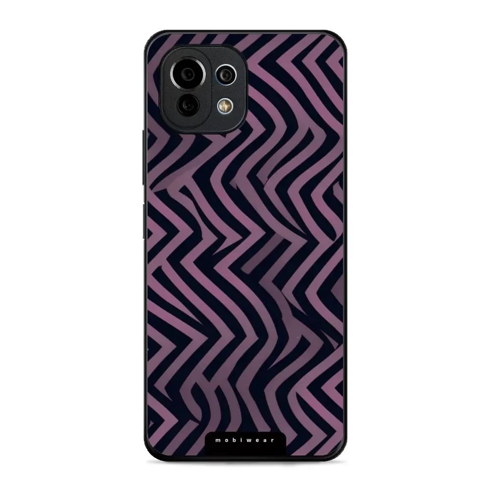 Lesklý kryt Mobiwear Glossy - Xiaomi 11 Lite 5G NE / Xiaomi Mi 11 Lite - GA55G Fialové klikyháky