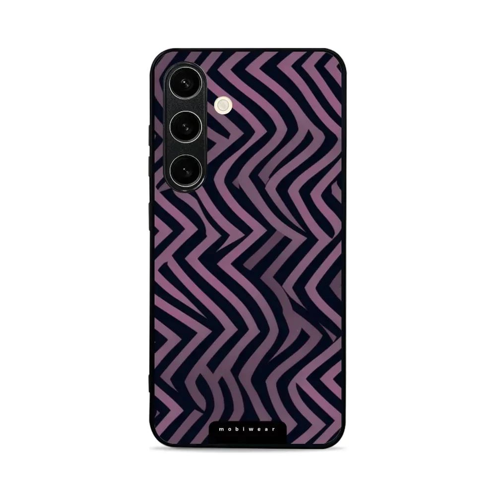 Lesklý kryt Mobiwear Glossy - Samsung Galaxy S24 - GA55G Fialové klikyháky