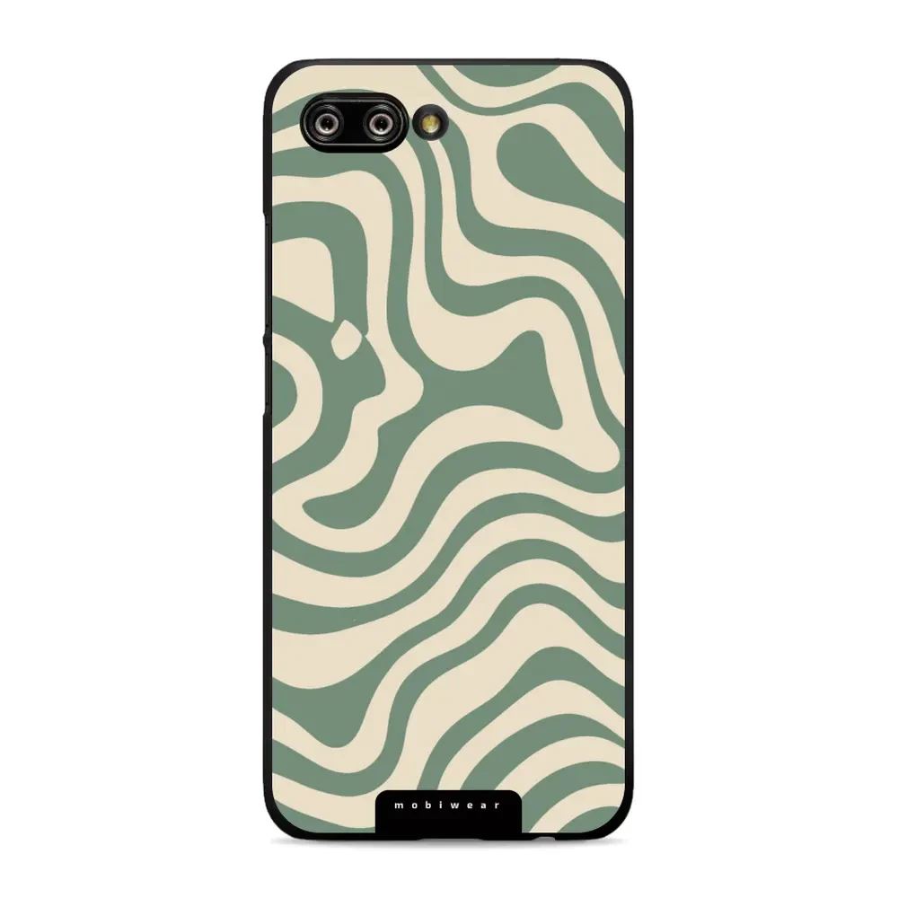 Lesklý kryt Mobiwear Glossy - Honor 10 - GA57G Zelené a béžové zkrouceniny