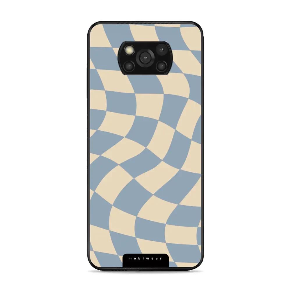 Lesklý kryt Mobiwear Glossy - Xiaomi Poco X3 NFC / Xiaomi Poco X3 Pro - GA59G Modrá a béžová šachovnice