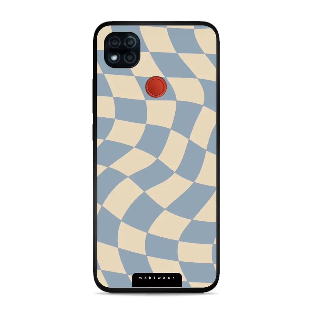 Lesklý kryt Mobiwear Glossy - Xiaomi Redmi 9C - GA59G Modrá a béžová šachovnice