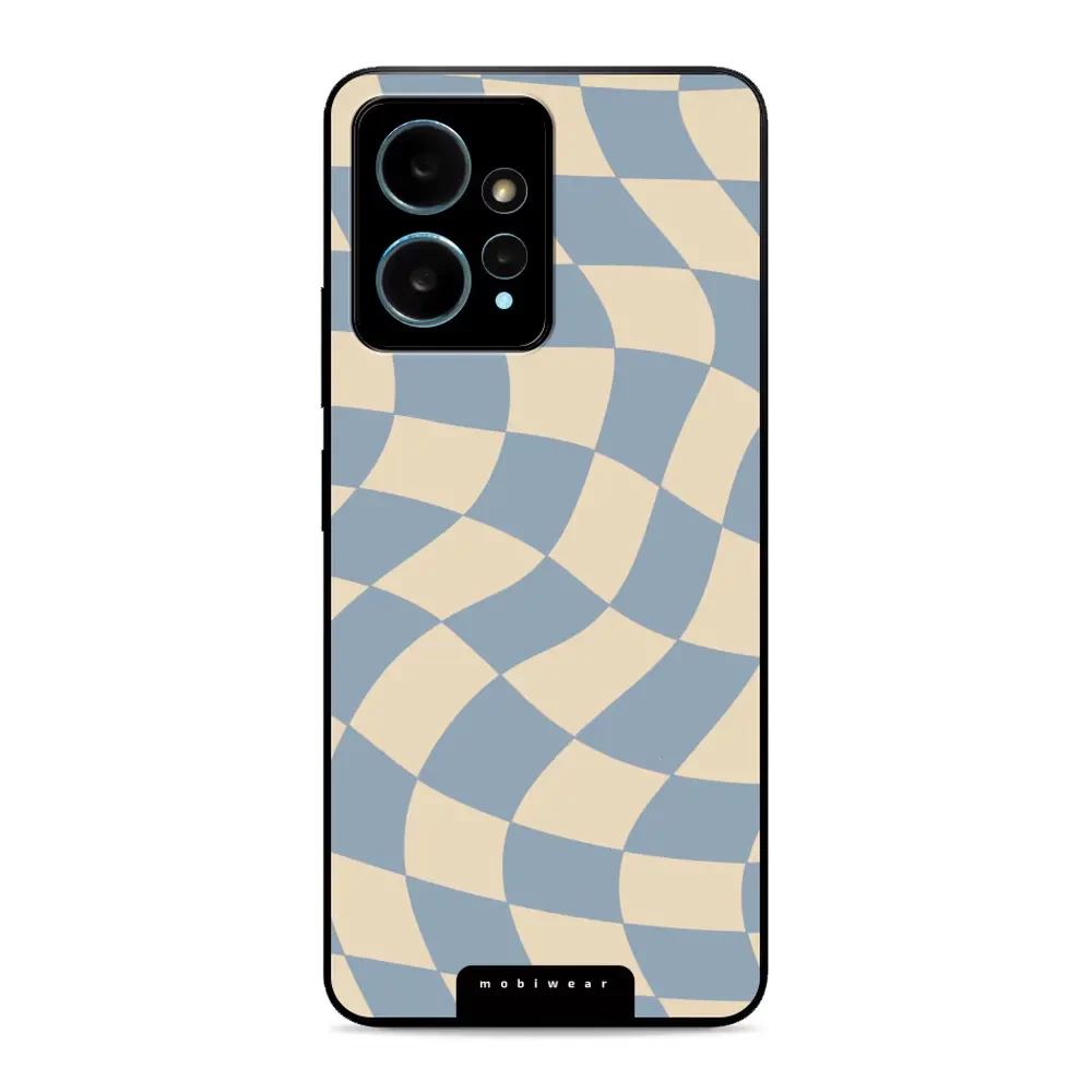 Lesklý kryt Mobiwear Glossy - Xiaomi Redmi Note 12 4G - GA59G Modrá a béžová šachovnice