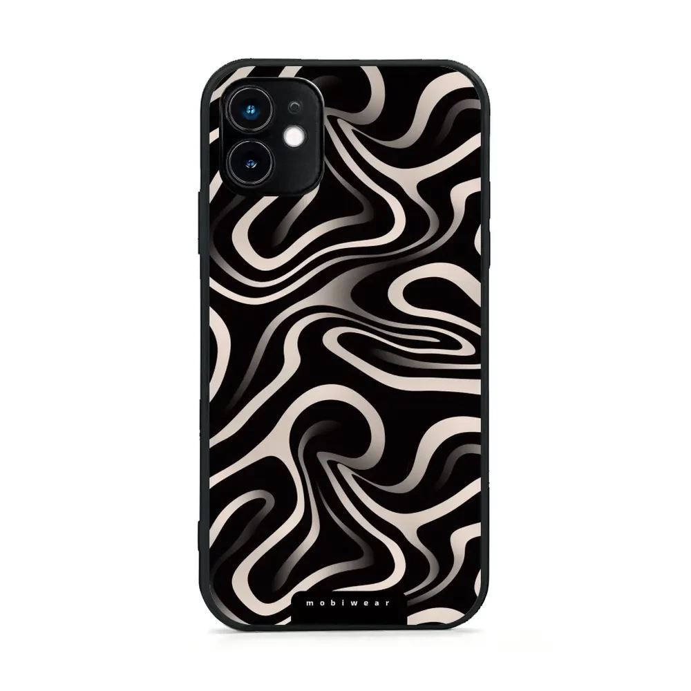 Lesklý kryt Mobiwear Glossy - Apple iPhone 11 - GA63G Vlnky a linky
