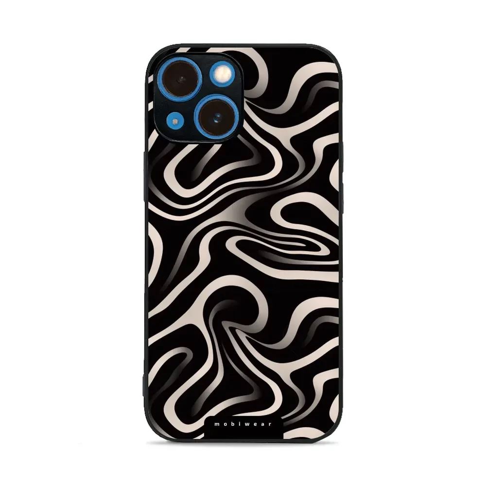 Lesklý kryt Mobiwear Glossy - Apple iPhone 13 Mini - GA63G Vlnky a linky