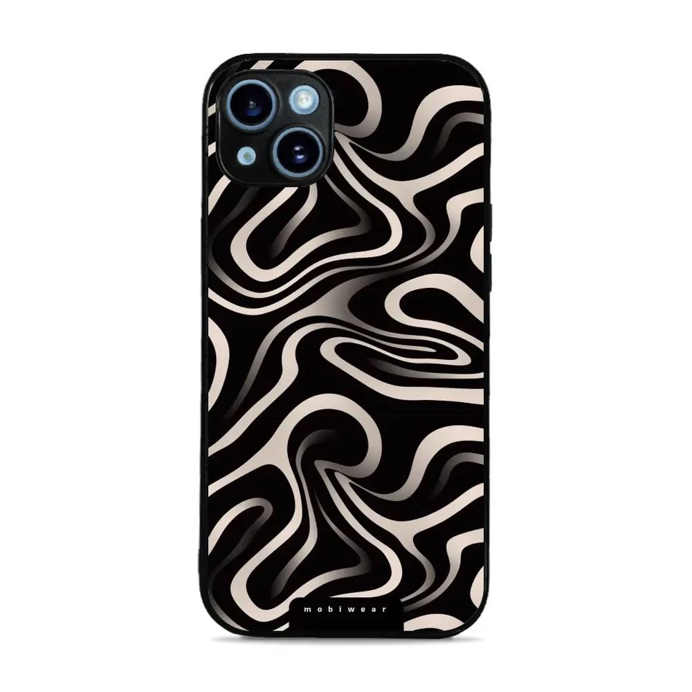 Lesklý kryt Mobiwear Glossy - Apple iPhone 14 Plus - GA63G Vlnky a linky