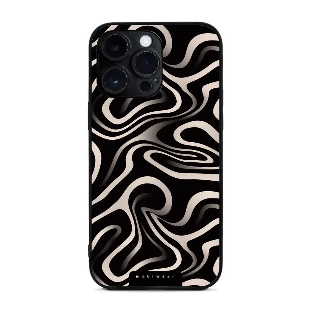 Lesklý kryt Mobiwear Glossy - Apple iPhone 14 Pro Max - GA63G Vlnky a linky