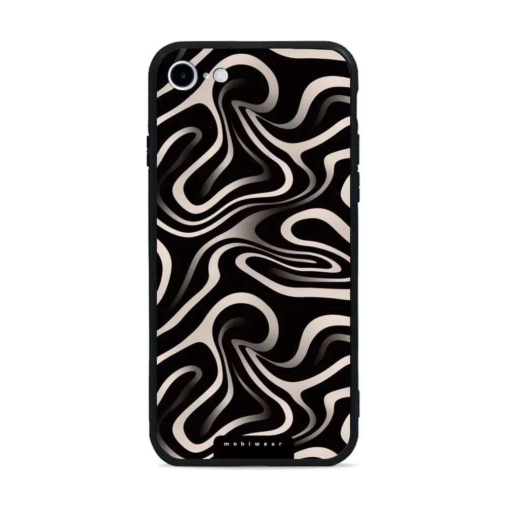 Lesklý kryt Mobiwear Glossy - Apple iPhone 7 / 8 / SE 2020 / SE 2022 - GA63G Vlnky a linky