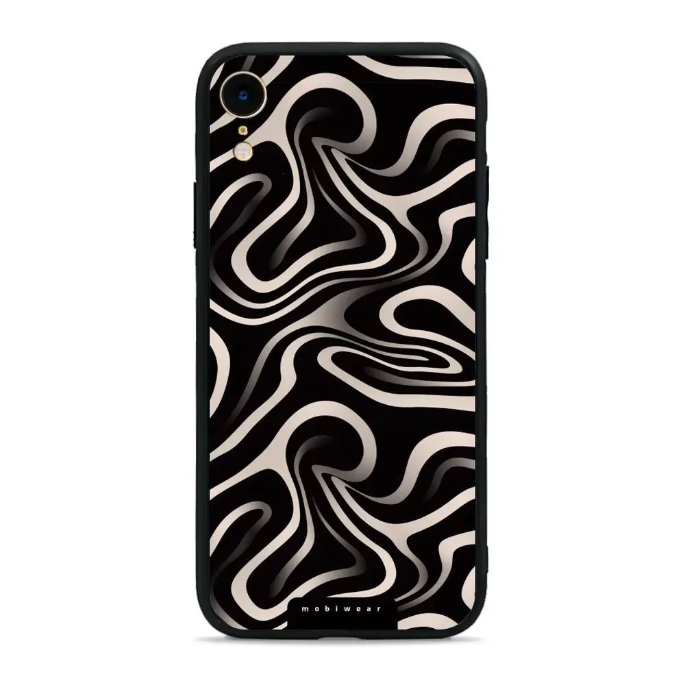 Lesklý kryt Mobiwear Glossy - Apple iPhone XR - GA63G Vlnky a linky