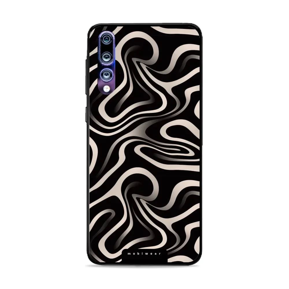 Lesklý kryt Mobiwear Glossy - Huawei P20 Pro - GA63G Vlnky a linky