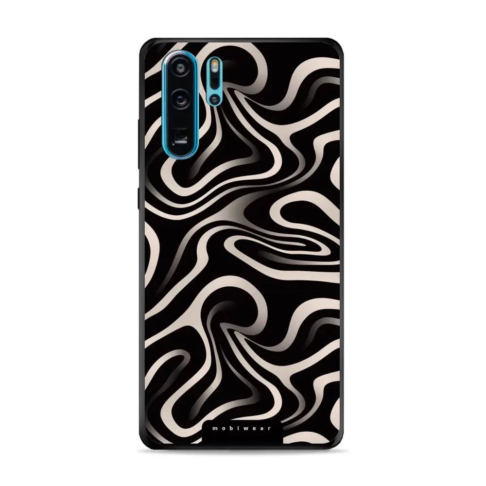 Lesklý kryt Mobiwear Glossy - Huawei P30 Pro - GA63G Vlnky a linky