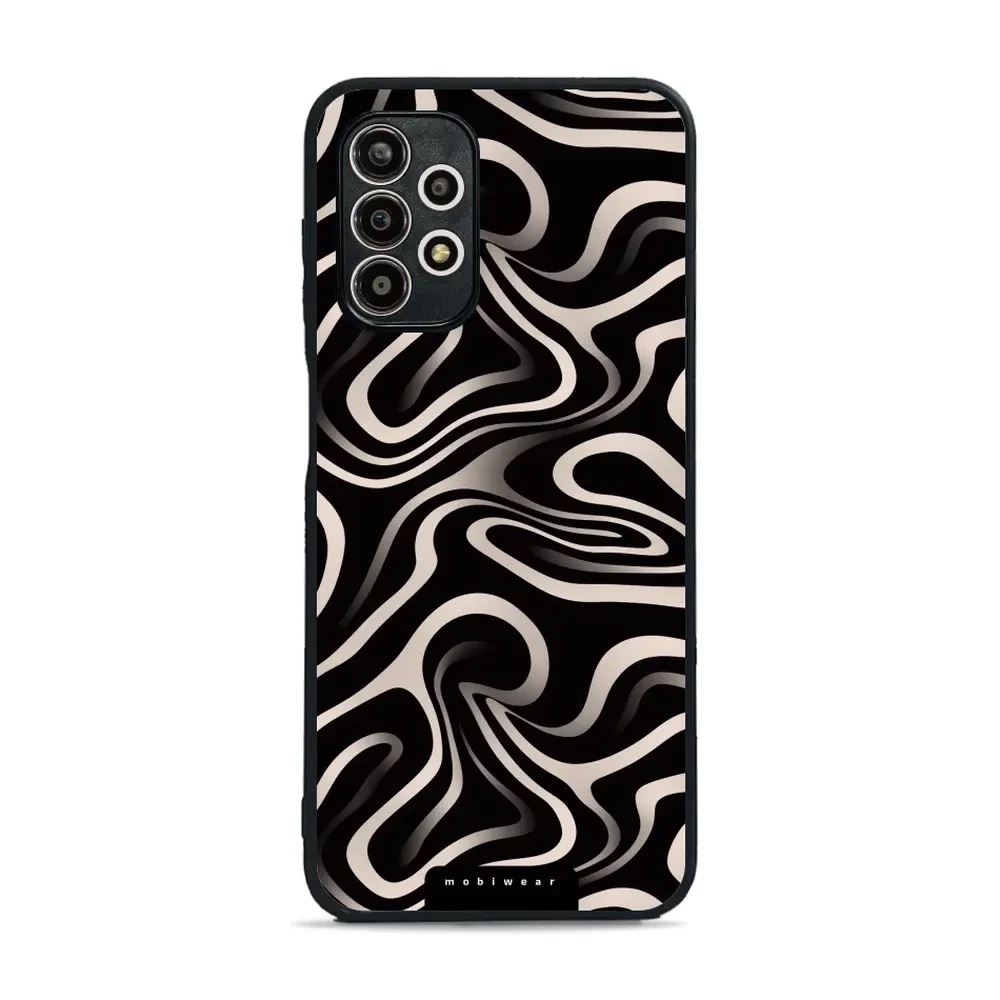 Lesklý kryt Mobiwear Glossy - Samsung Galaxy A13 4G - GA63G Vlnky a linky