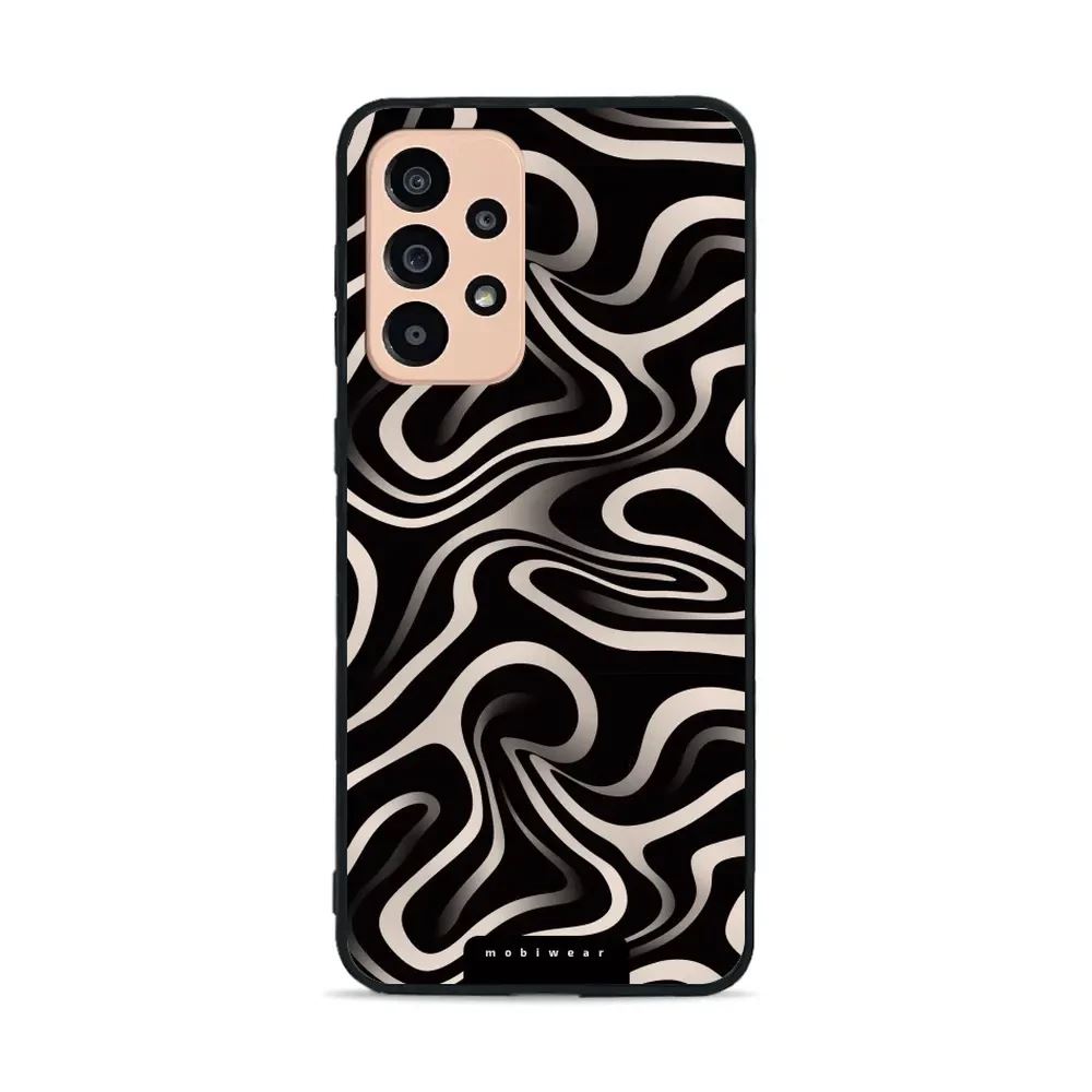Lesklý kryt Mobiwear Glossy - Samsung Galaxy A33 5G - GA63G Vlnky a linky