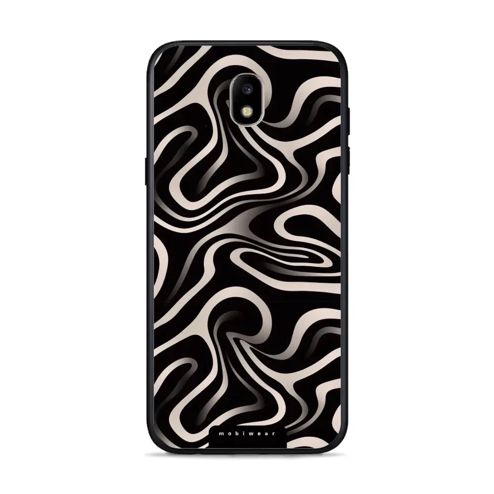 Lesklý kryt Mobiwear Glossy - Samsung Galaxy J3 2017 - GA63G Vlnky a linky