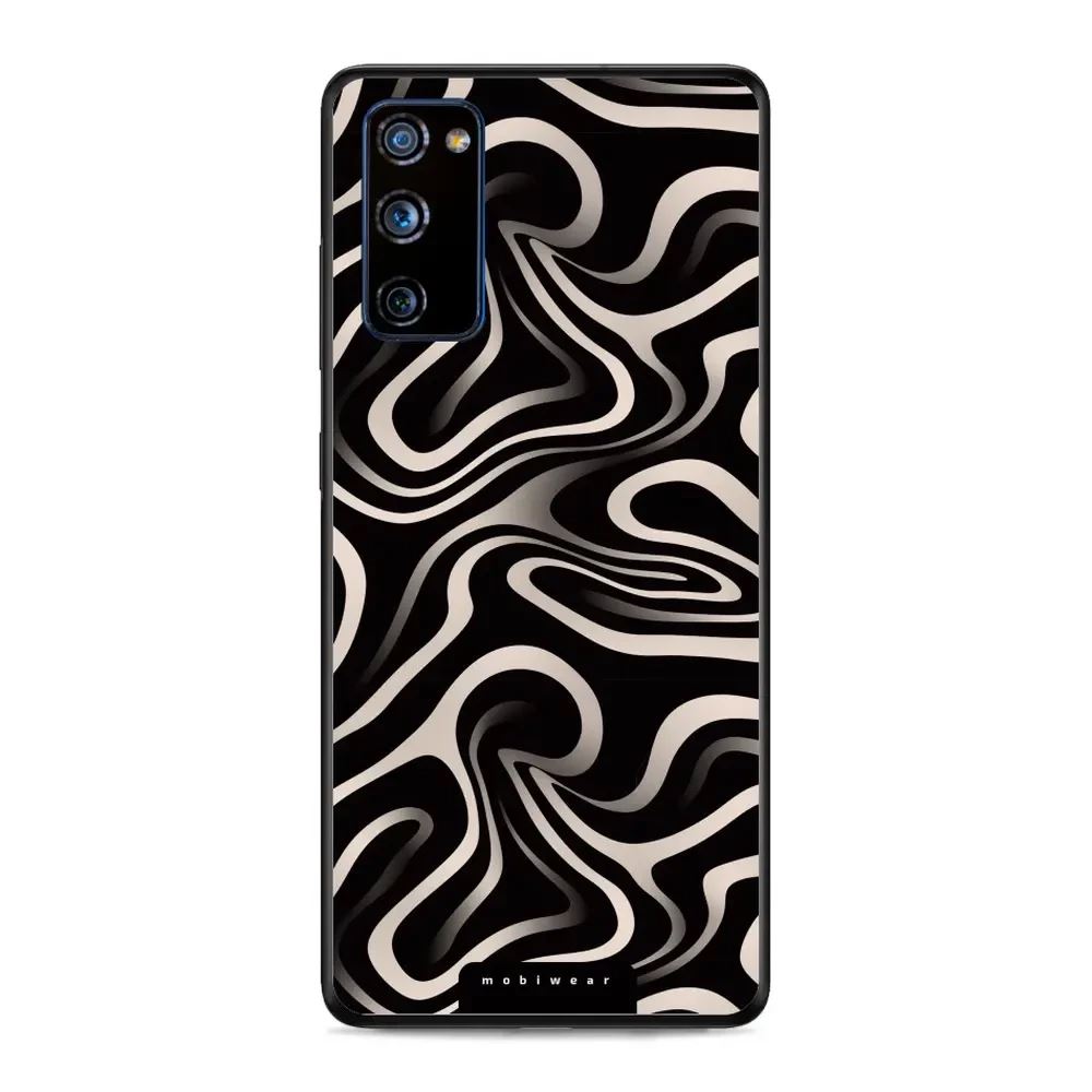 Lesklý kryt Mobiwear Glossy - Samsung Galaxy S20 FE - GA63G Vlnky a linky