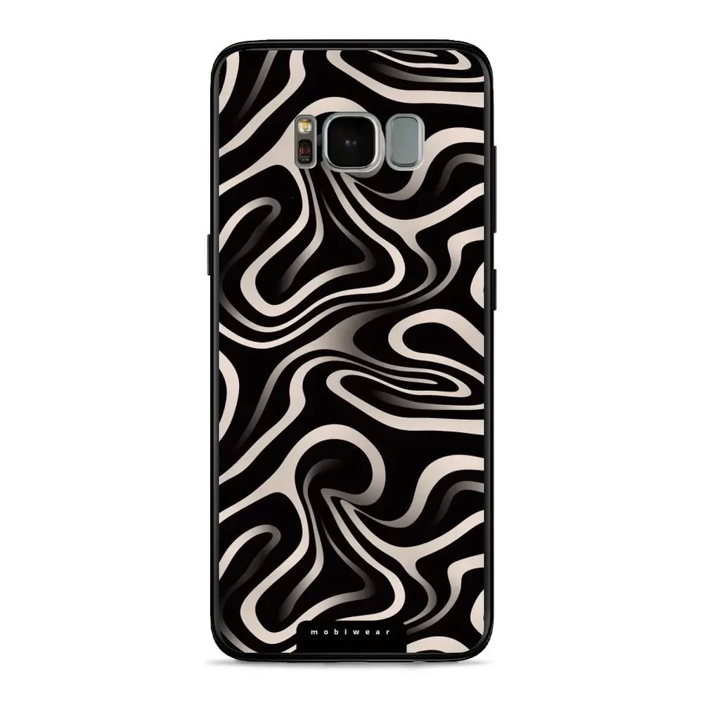 Lesklý kryt Mobiwear Glossy - Samsung Galaxy S8 - GA63G Vlnky a linky