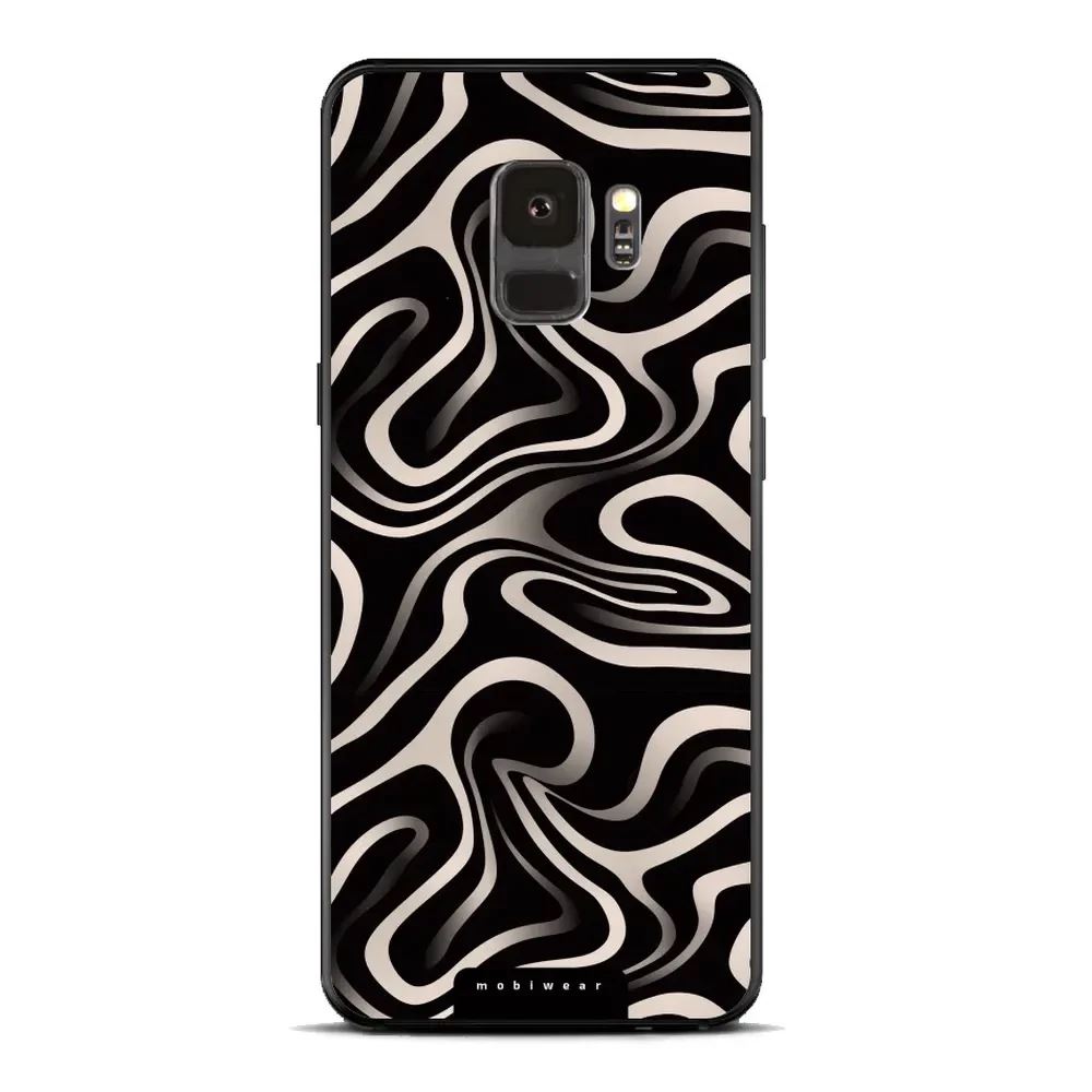 Lesklý kryt Mobiwear Glossy - Samsung Galaxy S9 - GA63G Vlnky a linky