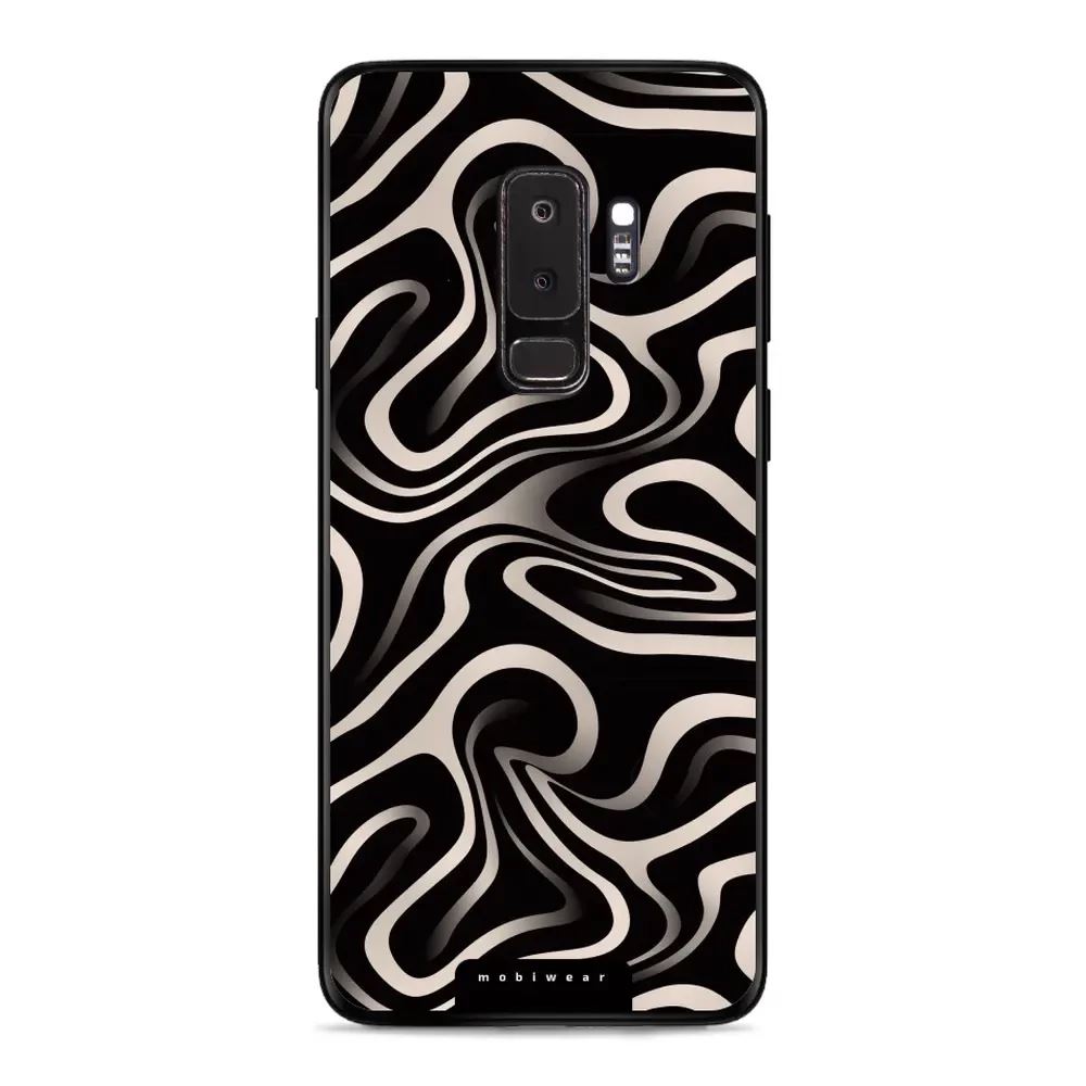 Lesklý kryt Mobiwear Glossy - Samsung Galaxy S9 Plus - GA63G Vlnky a linky