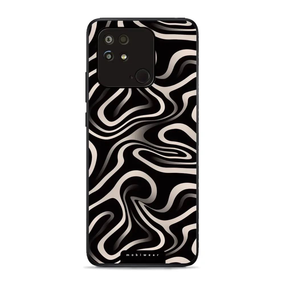 Lesklý kryt Mobiwear Glossy - Xiaomi Redmi 10C - GA63G Vlnky a linky