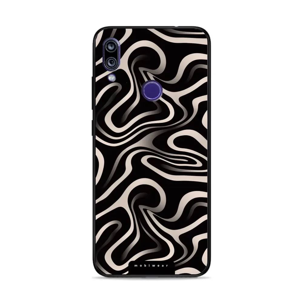 Lesklý kryt Mobiwear Glossy - Xiaomi Redmi 7 - GA63G Vlnky a linky