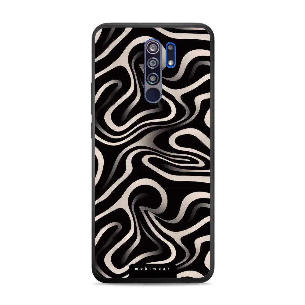 Lesklý kryt Mobiwear Glossy - Xiaomi Redmi 9 - GA63G Vlnky a linky