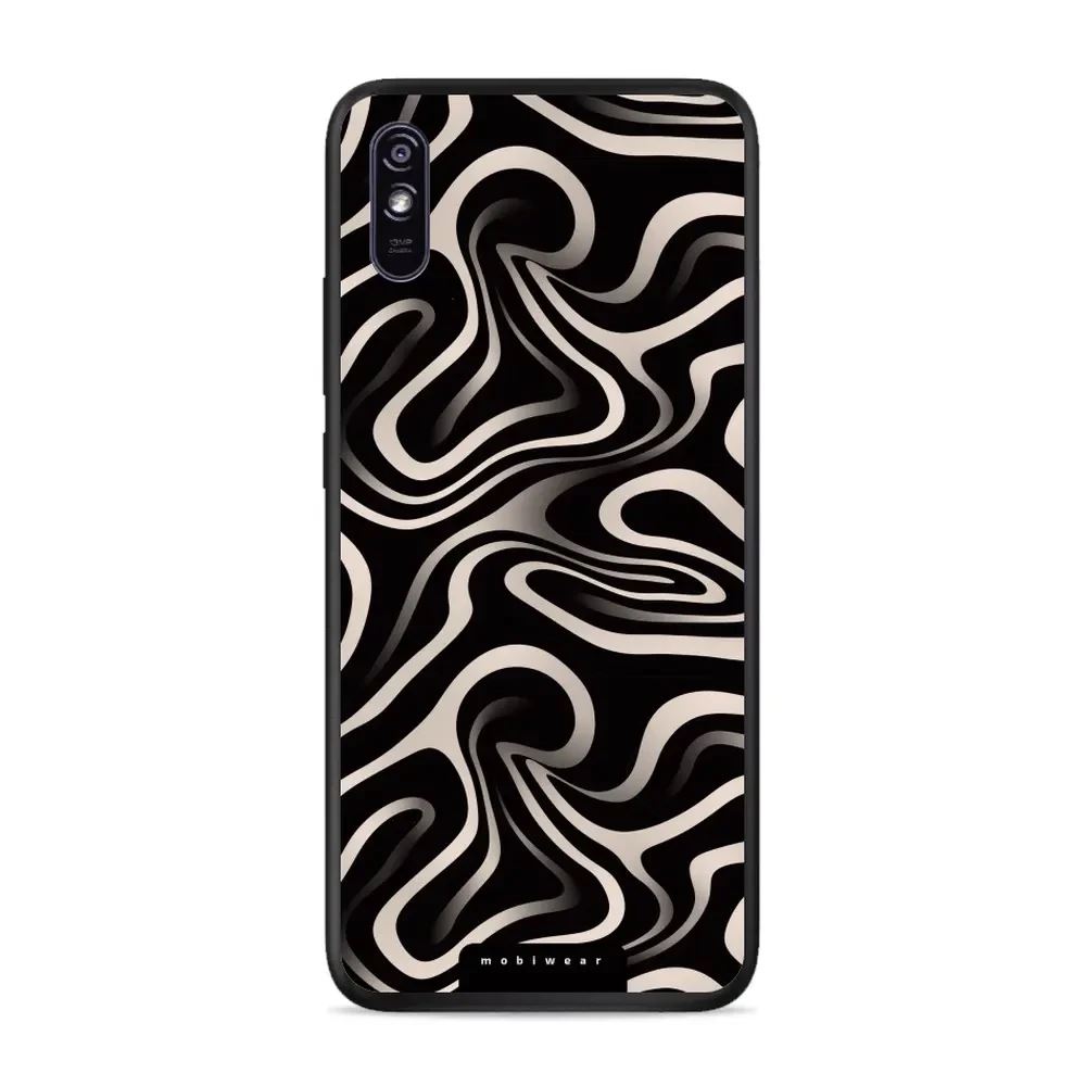 Lesklý kryt Mobiwear Glossy - Xiaomi Redmi 9A / 9AT - GA63G Vlnky a linky
