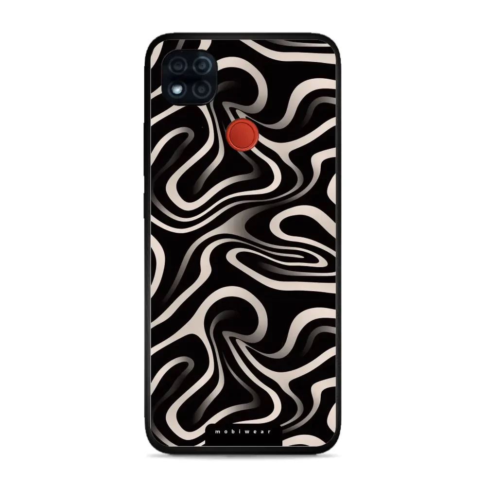 Lesklý kryt Mobiwear Glossy - Xiaomi Redmi 9C - GA63G Vlnky a linky