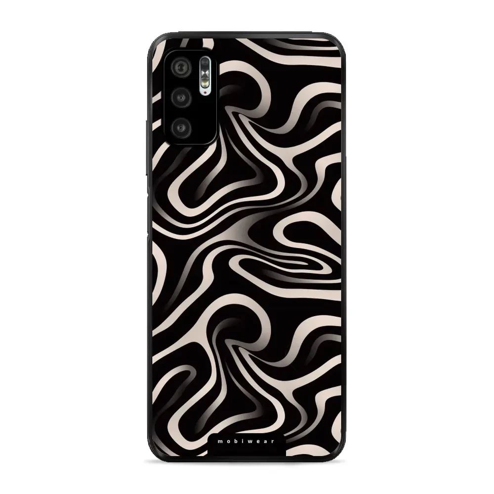 Lesklý kryt Mobiwear Glossy - Xiaomi Redmi Note 10 5G - GA63G Vlnky a linky