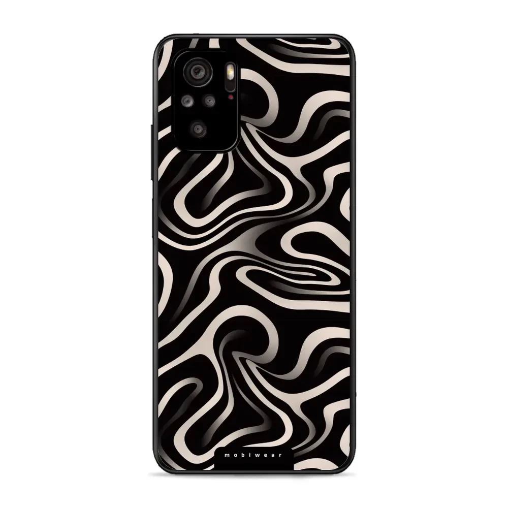 Lesklý kryt Mobiwear Glossy - Xiaomi Redmi Note 10 / 10S - GA63G Vlnky a linky