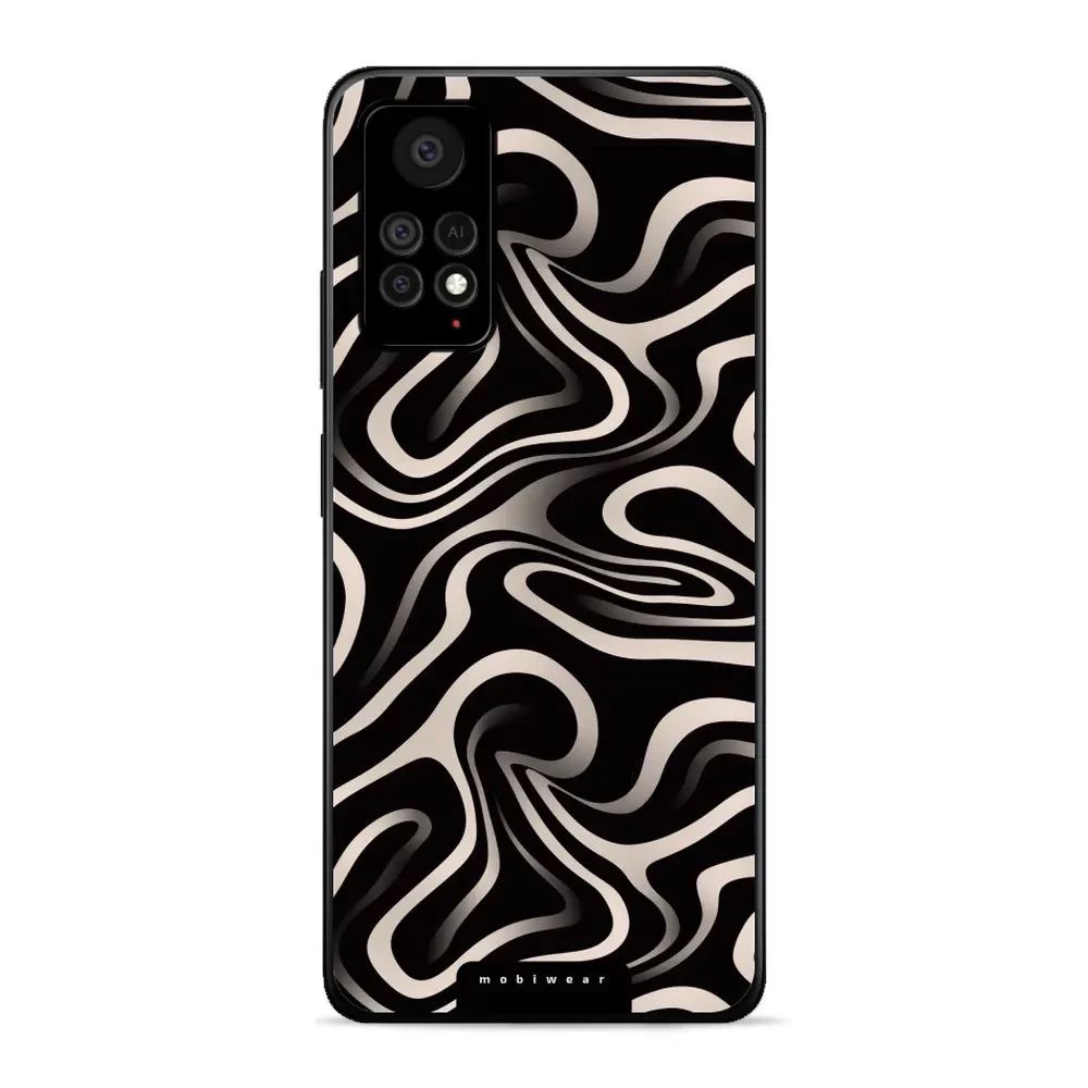 Lesklý kryt Mobiwear Glossy - Xiaomi Redmi Note 11 Pro 5G - GA63G Vlnky a linky