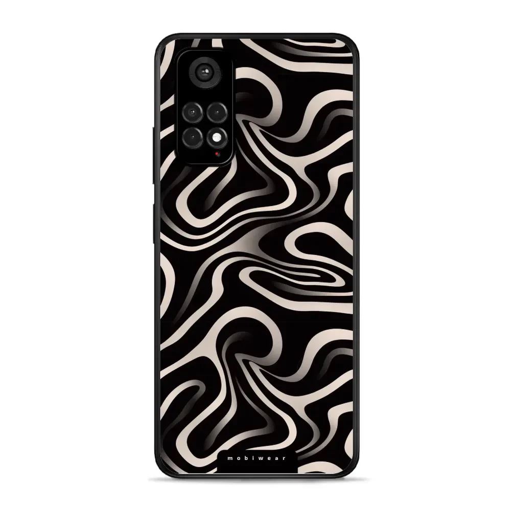 Lesklý kryt Mobiwear Glossy - Xiaomi Redmi Note 11 / 11S - GA63G Vlnky a linky