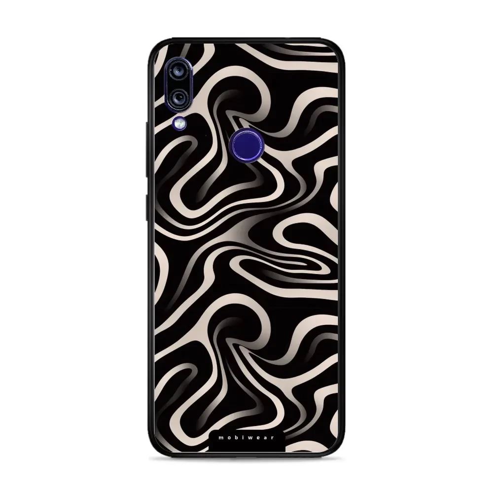 Lesklý kryt Mobiwear Glossy - Xiaomi Redmi Note 7 - GA63G Vlnky a linky