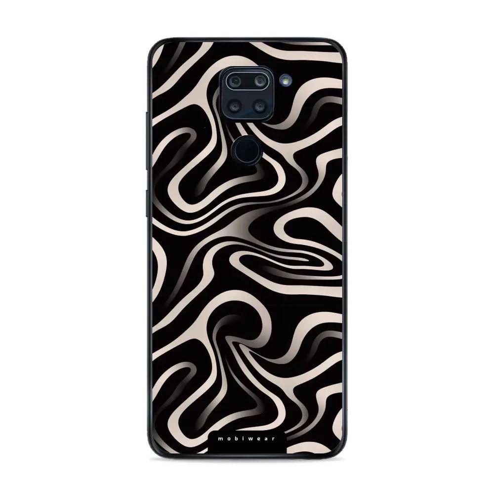 Lesklý kryt Mobiwear Glossy - Xiaomi Redmi Note 9 - GA63G Vlnky a linky